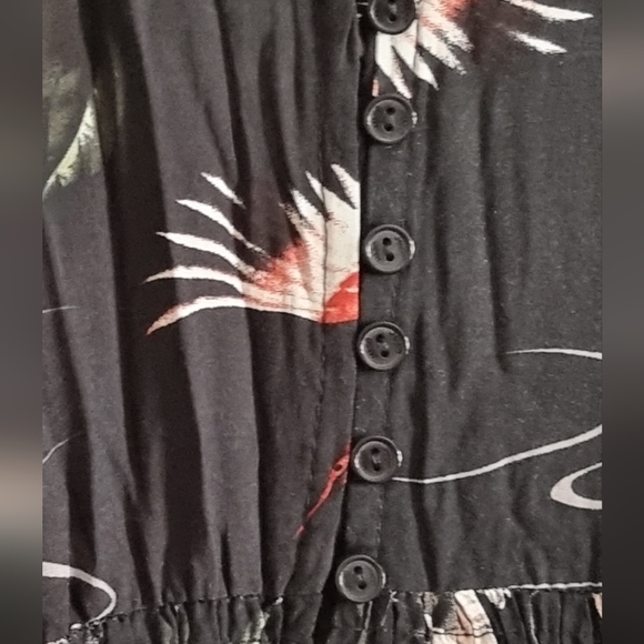 Jaase | Women's Maxi 3/4 Sleeve Dress | Floral print | Ruffle | Size S - Picture 5 of 11